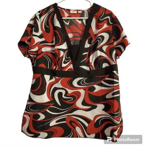 CATO Women's Abstract Blouse Top 18/20W